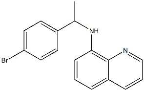 N-[1-(4-bromophenyl)ethyl]quinolin-8-amine Struktur