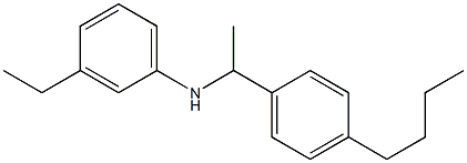 N-[1-(4-butylphenyl)ethyl]-3-ethylaniline Struktur