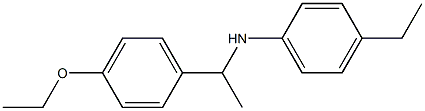 N-[1-(4-ethoxyphenyl)ethyl]-4-ethylaniline Struktur