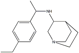 N-[1-(4-ethylphenyl)ethyl]-1-azabicyclo[2.2.2]octan-3-amine Struktur