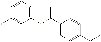 N-[1-(4-ethylphenyl)ethyl]-3-iodoaniline Struktur