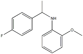 N-[1-(4-fluorophenyl)ethyl]-2-methoxyaniline Struktur