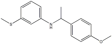 N-[1-(4-methoxyphenyl)ethyl]-3-(methylsulfanyl)aniline Struktur