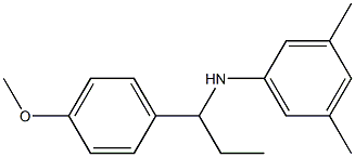 N-[1-(4-methoxyphenyl)propyl]-3,5-dimethylaniline Struktur