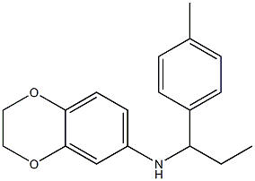 N-[1-(4-methylphenyl)propyl]-2,3-dihydro-1,4-benzodioxin-6-amine Struktur