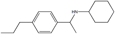 N-[1-(4-propylphenyl)ethyl]cyclohexanamine Struktur