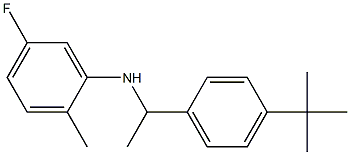 N-[1-(4-tert-butylphenyl)ethyl]-5-fluoro-2-methylaniline Struktur