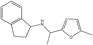 N-[1-(5-methylfuran-2-yl)ethyl]-2,3-dihydro-1H-inden-1-amine Struktur