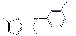 N-[1-(5-methylfuran-2-yl)ethyl]-3-(methylsulfanyl)aniline Struktur