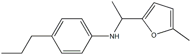 N-[1-(5-methylfuran-2-yl)ethyl]-4-propylaniline Struktur