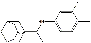 N-[1-(adamantan-1-yl)ethyl]-3,4-dimethylaniline Struktur