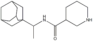 N-[1-(adamantan-1-yl)ethyl]piperidine-3-carboxamide Struktur