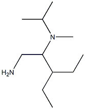 N-[1-(aminomethyl)-2-ethylbutyl]-N-isopropyl-N-methylamine Struktur