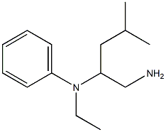 N-[1-(aminomethyl)-3-methylbutyl]-N-ethyl-N-phenylamine Struktur