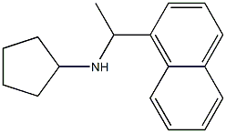 N-[1-(naphthalen-1-yl)ethyl]cyclopentanamine Struktur