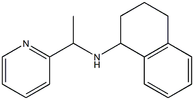 N-[1-(pyridin-2-yl)ethyl]-1,2,3,4-tetrahydronaphthalen-1-amine Struktur