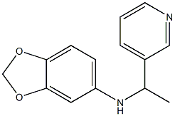 N-[1-(pyridin-3-yl)ethyl]-2H-1,3-benzodioxol-5-amine Struktur