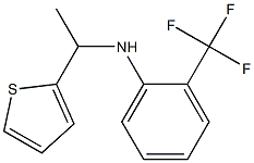 N-[1-(thiophen-2-yl)ethyl]-2-(trifluoromethyl)aniline Struktur