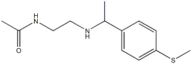 N-[2-({1-[4-(methylsulfanyl)phenyl]ethyl}amino)ethyl]acetamide Struktur