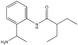 N-[2-(1-aminoethyl)phenyl]-2-ethylbutanamide Struktur