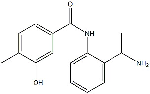 N-[2-(1-aminoethyl)phenyl]-3-hydroxy-4-methylbenzamide Struktur