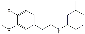 N-[2-(3,4-dimethoxyphenyl)ethyl]-3-methylcyclohexan-1-amine Struktur