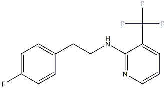 N-[2-(4-fluorophenyl)ethyl]-3-(trifluoromethyl)pyridin-2-amine Struktur