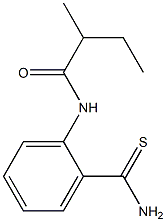 N-[2-(aminocarbonothioyl)phenyl]-2-methylbutanamide Struktur