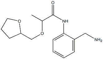 N-[2-(aminomethyl)phenyl]-2-(oxolan-2-ylmethoxy)propanamide Struktur