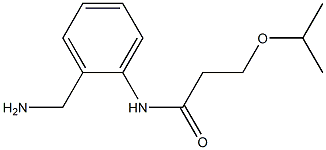 N-[2-(aminomethyl)phenyl]-3-(propan-2-yloxy)propanamide Struktur