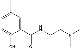 N-[2-(dimethylamino)ethyl]-2-hydroxy-5-methylbenzamide Struktur