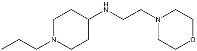 N-[2-(morpholin-4-yl)ethyl]-1-propylpiperidin-4-amine Struktur