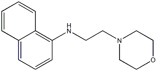 N-[2-(morpholin-4-yl)ethyl]naphthalen-1-amine Struktur