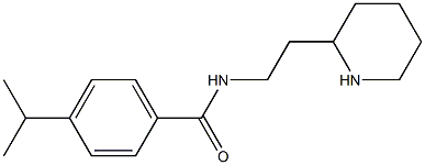 N-[2-(piperidin-2-yl)ethyl]-4-(propan-2-yl)benzamide Struktur