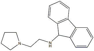 N-[2-(pyrrolidin-1-yl)ethyl]-9H-fluoren-9-amine Struktur