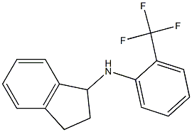 N-[2-(trifluoromethyl)phenyl]-2,3-dihydro-1H-inden-1-amine Struktur