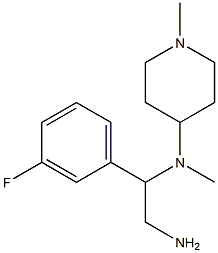 N-[2-amino-1-(3-fluorophenyl)ethyl]-N-methyl-N-(1-methylpiperidin-4-yl)amine Struktur