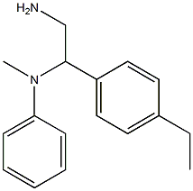 N-[2-amino-1-(4-ethylphenyl)ethyl]-N-methylaniline Struktur