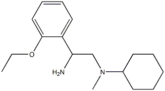 N-[2-amino-2-(2-ethoxyphenyl)ethyl]-N-cyclohexyl-N-methylamine Struktur