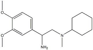 N-[2-amino-2-(3,4-dimethoxyphenyl)ethyl]-N-cyclohexyl-N-methylamine Struktur