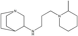 N-[3-(2-methylpiperidin-1-yl)propyl]-1-azabicyclo[2.2.2]octan-3-amine Struktur