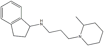 N-[3-(2-methylpiperidin-1-yl)propyl]-2,3-dihydro-1H-inden-1-amine Struktur