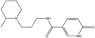 N-[3-(2-methylpiperidin-1-yl)propyl]-6-oxo-1,6-dihydropyridine-3-carboxamide Struktur