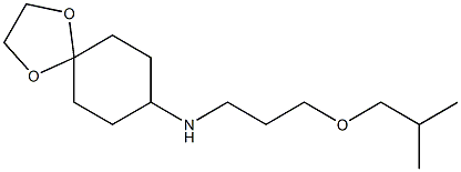 N-[3-(2-methylpropoxy)propyl]-1,4-dioxaspiro[4.5]decan-8-amine Struktur