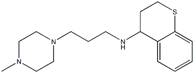 N-[3-(4-methylpiperazin-1-yl)propyl]-3,4-dihydro-2H-1-benzothiopyran-4-amine Struktur