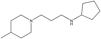 N-[3-(4-methylpiperidin-1-yl)propyl]cyclopentanamine Struktur