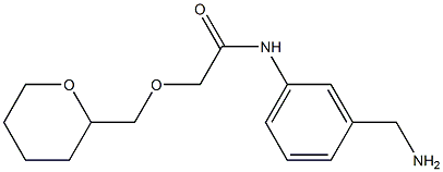 N-[3-(aminomethyl)phenyl]-2-(oxan-2-ylmethoxy)acetamide Struktur