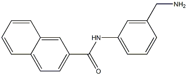 N-[3-(aminomethyl)phenyl]-2-naphthamide Struktur