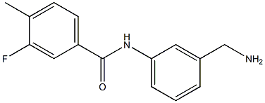 N-[3-(aminomethyl)phenyl]-3-fluoro-4-methylbenzamide Struktur