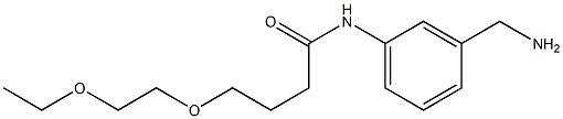 N-[3-(aminomethyl)phenyl]-4-(2-ethoxyethoxy)butanamide Struktur